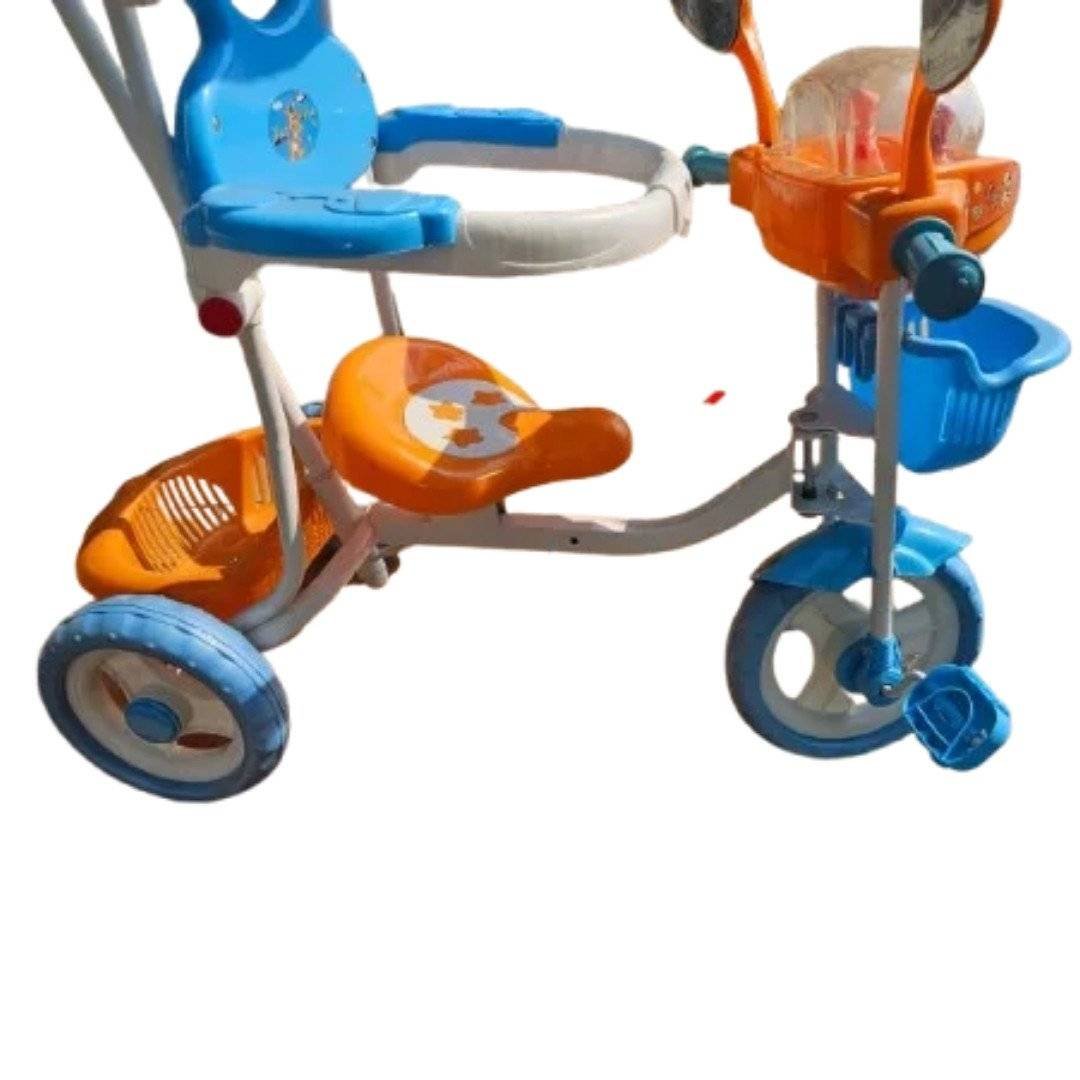 Kids Tricycle with Canopy & Push Handle